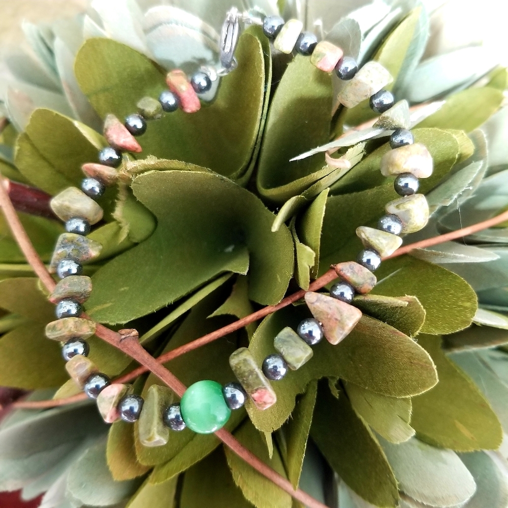 Beaded Stone Bracelet